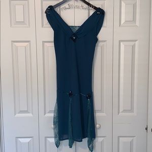 1920s style Repro dress - Teal Blue 🌜